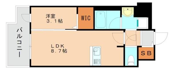 千早駅 徒歩4分 12階の物件間取画像